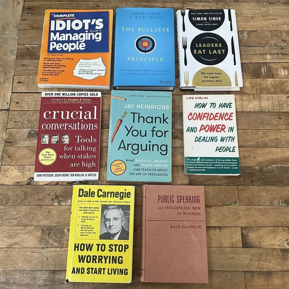 Business & Economics Leadership and Self-help Mixed Book Lot of 8
